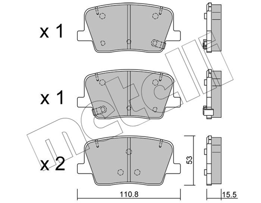 Metelli Remblokset 22-1232-0