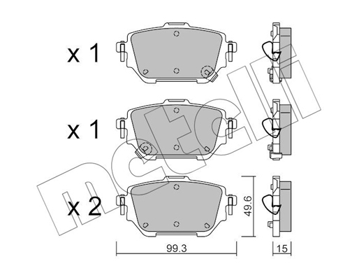 Metelli Remblokset 22-1236-0