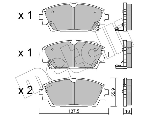 Metelli Remblokset 22-1237-0