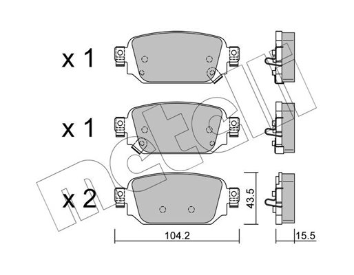 Metelli Remblokset 22-1238-0