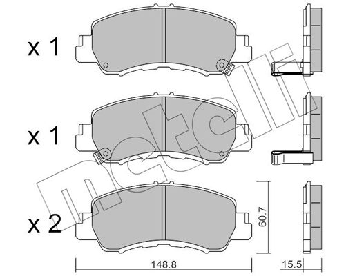 Metelli Remblokset 22-1239-0