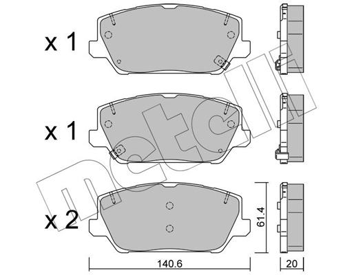 Metelli Remblokset 22-1241-0