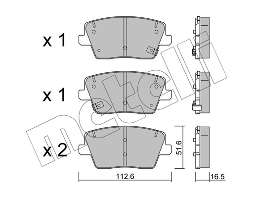 Metelli Remblokset 22-1242-0