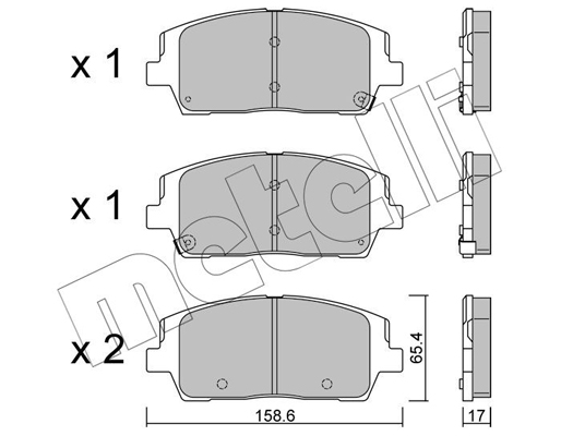 Metelli Remblokset 22-1244-0