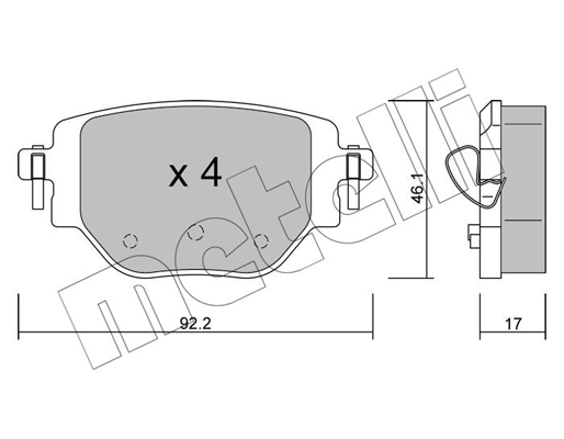 Metelli Remblokset 22-1246-0