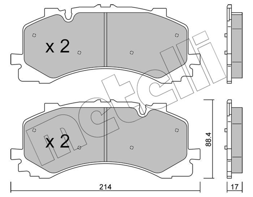 Metelli Remblokset 22-1252-0