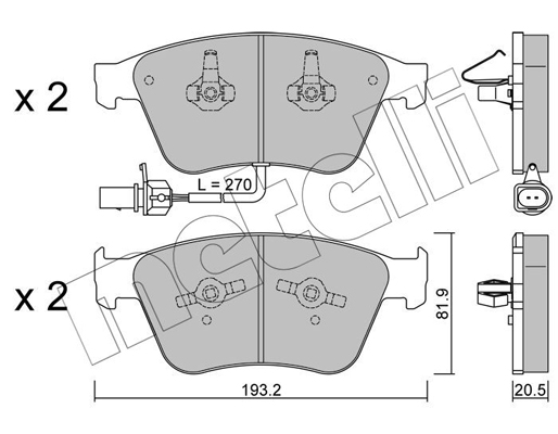 Metelli Remblokset 22-1253-0