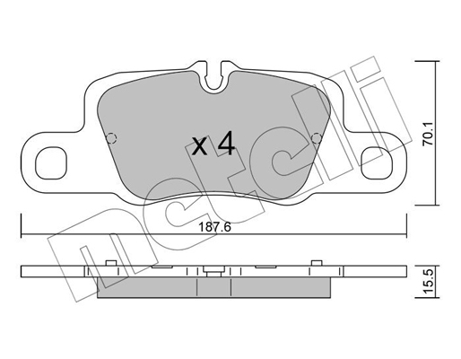 Metelli Remblokset 22-1257-0