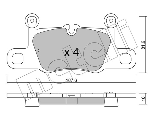 Metelli Remblokset 22-1258-0