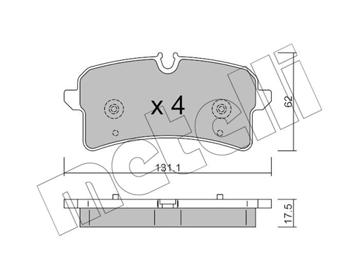 Metelli Remblokset 22-1261-0