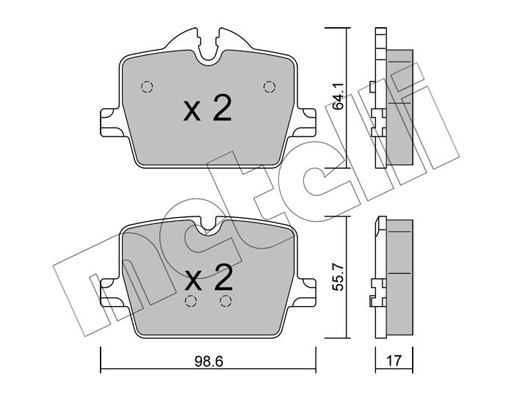 Metelli Remblokset 22-1265-0