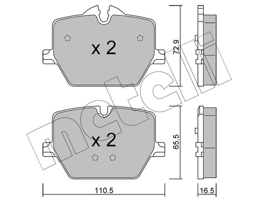 Metelli Remblokset 22-1266-0