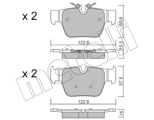 Metelli Remblokset 22-1267-0