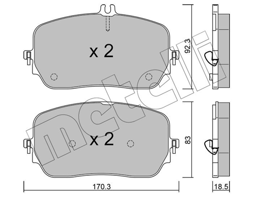 Metelli Remblokset 22-1272-0