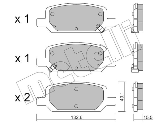 Metelli Remblokset 22-1278-0