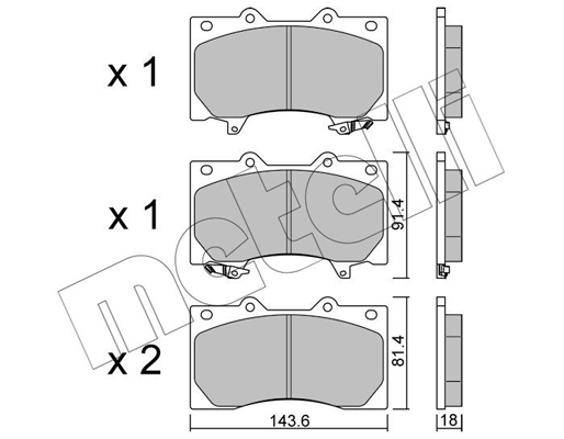 Metelli Remblokset 22-1279-0