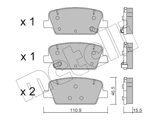 Metelli Remblokset 22-1283-0