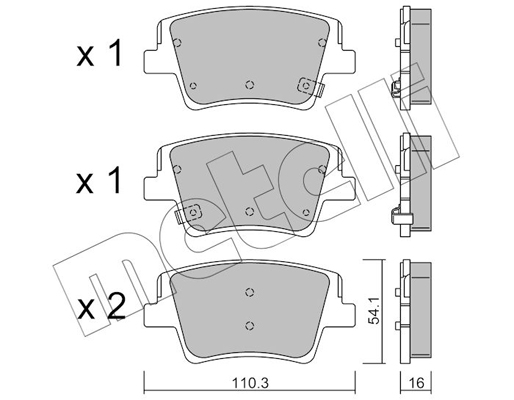 Metelli Remblokset 22-1284-0