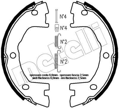 Metelli Remschoen set 53-0097K