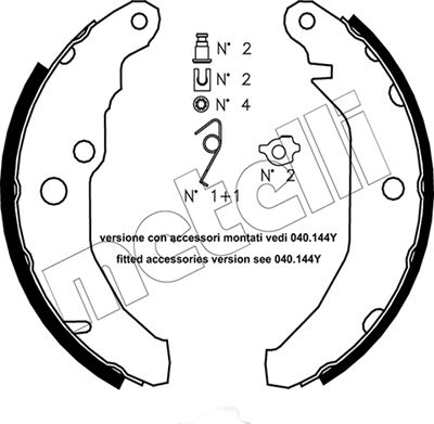 Metelli Remschoen set 53-0111K