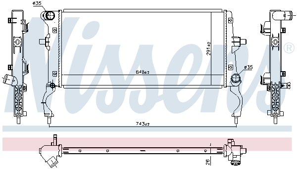 Nissens Radiateur 606261