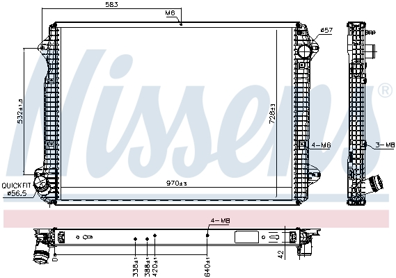 Nissens Radiateur 606320