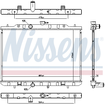 Nissens Radiateur 606791