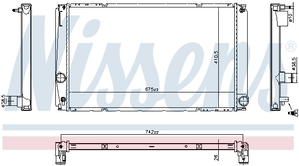 Nissens Radiateur 606818