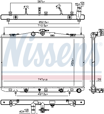 Nissens Radiateur 606830