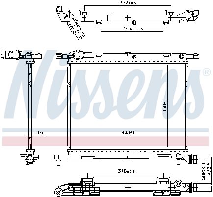 Nissens Radiateur 607029