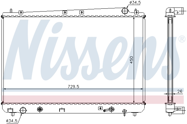 Nissens Radiateur 64627A