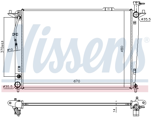 Nissens Radiateur 666208