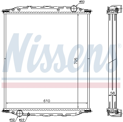 Nissens Radiateur 672200