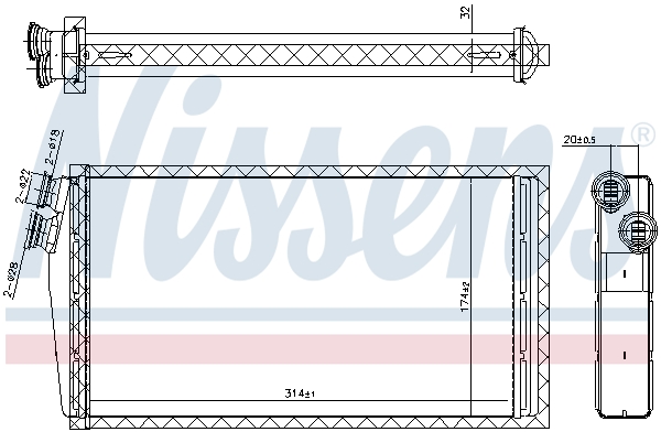 Nissens Kachelradiateur 707206