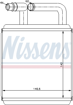 Nissens Kachelradiateur 77618