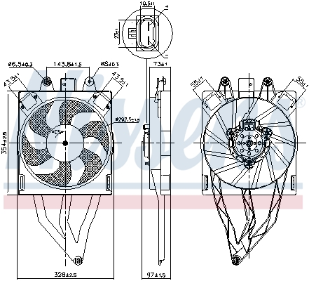 Nissens Ventilatorwiel-motorkoeling 850066