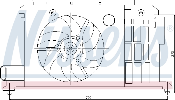 Nissens Ventilatorwiel-motorkoeling 85058