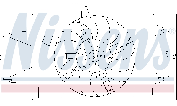 Nissens Ventilatorwiel-motorkoeling 85129