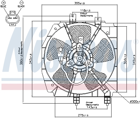 Nissens Ventilatorwiel-motorkoeling 85274