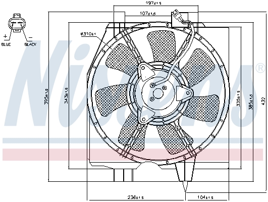 Nissens Ventilatorwiel-motorkoeling 85275