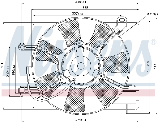 Nissens Ventilatorwiel-motorkoeling 85347