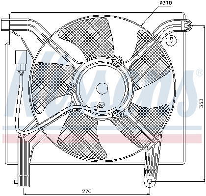 Nissens Ventilatorwiel-motorkoeling 85361