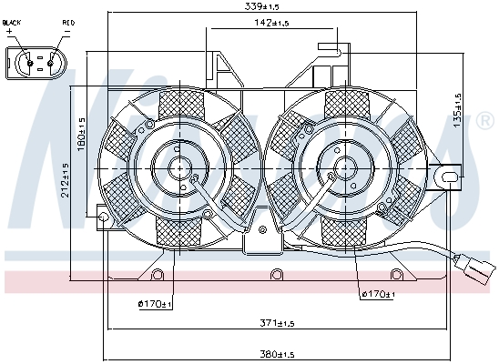 Nissens Ventilatorwiel-motorkoeling 85425