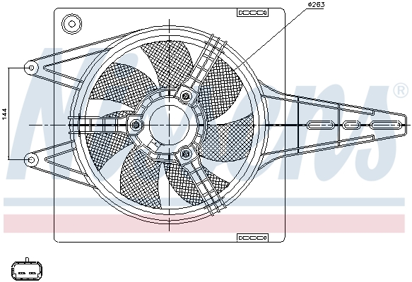 Nissens Ventilatorwiel-motorkoeling 85427