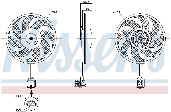 Nissens Ventilatorwiel-motorkoeling 85596