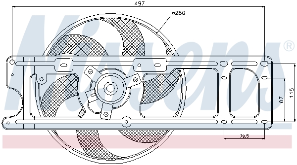 Nissens Ventilatorwiel-motorkoeling 85597