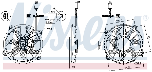 Nissens Ventilatorwiel-motorkoeling 85902