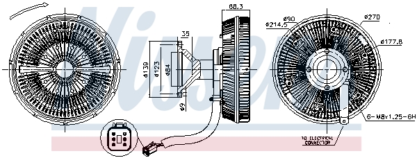 Nissens Visco-koppeling 86245