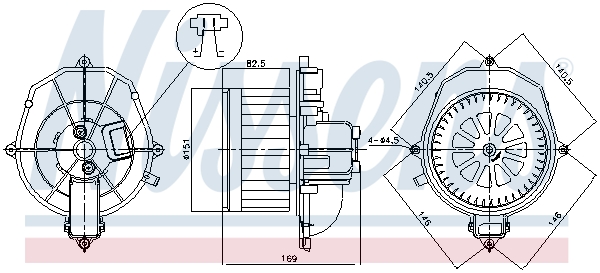 Nissens Kachelventilator 87518