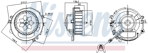 Nissens Kachelventilator 87525